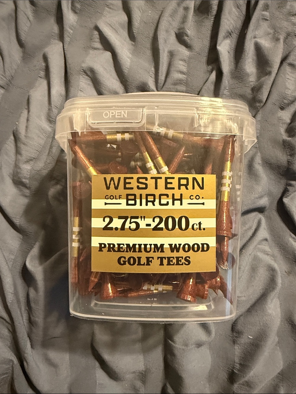 Western Birch NEW 200 Premium Wood Golf Tees 2.75 new